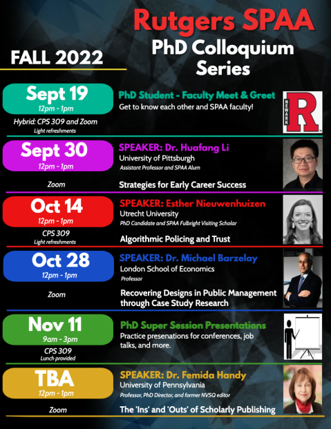 PhD Events Fall 2022