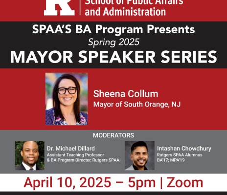APR 10 Mayor Speaker Series